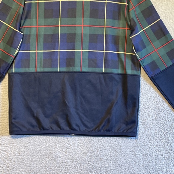 Tommy Hilfiger Plaid Full Zip Track Jacket Men's Size Large Navy Green Red - Picture 15 of 16